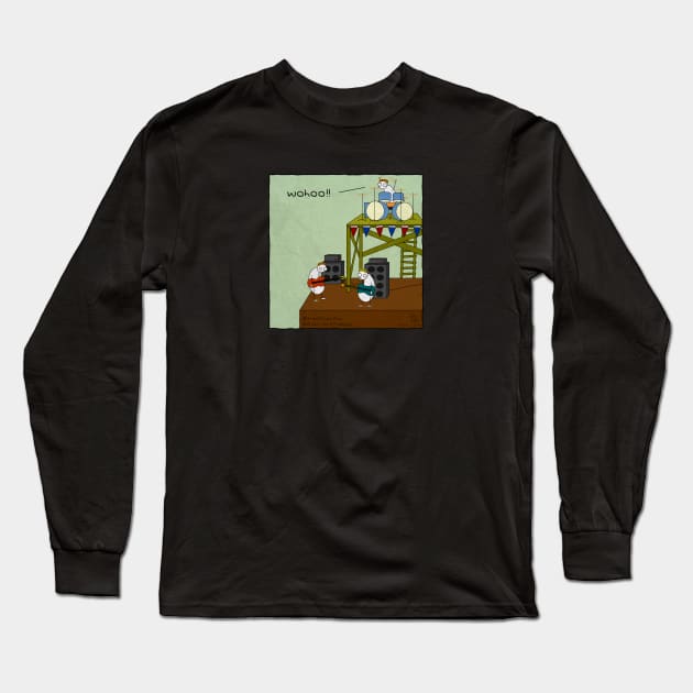 DIY Drum Riser - (TheOtherAss Comics) Long Sleeve T-Shirt by RyanJGillComics